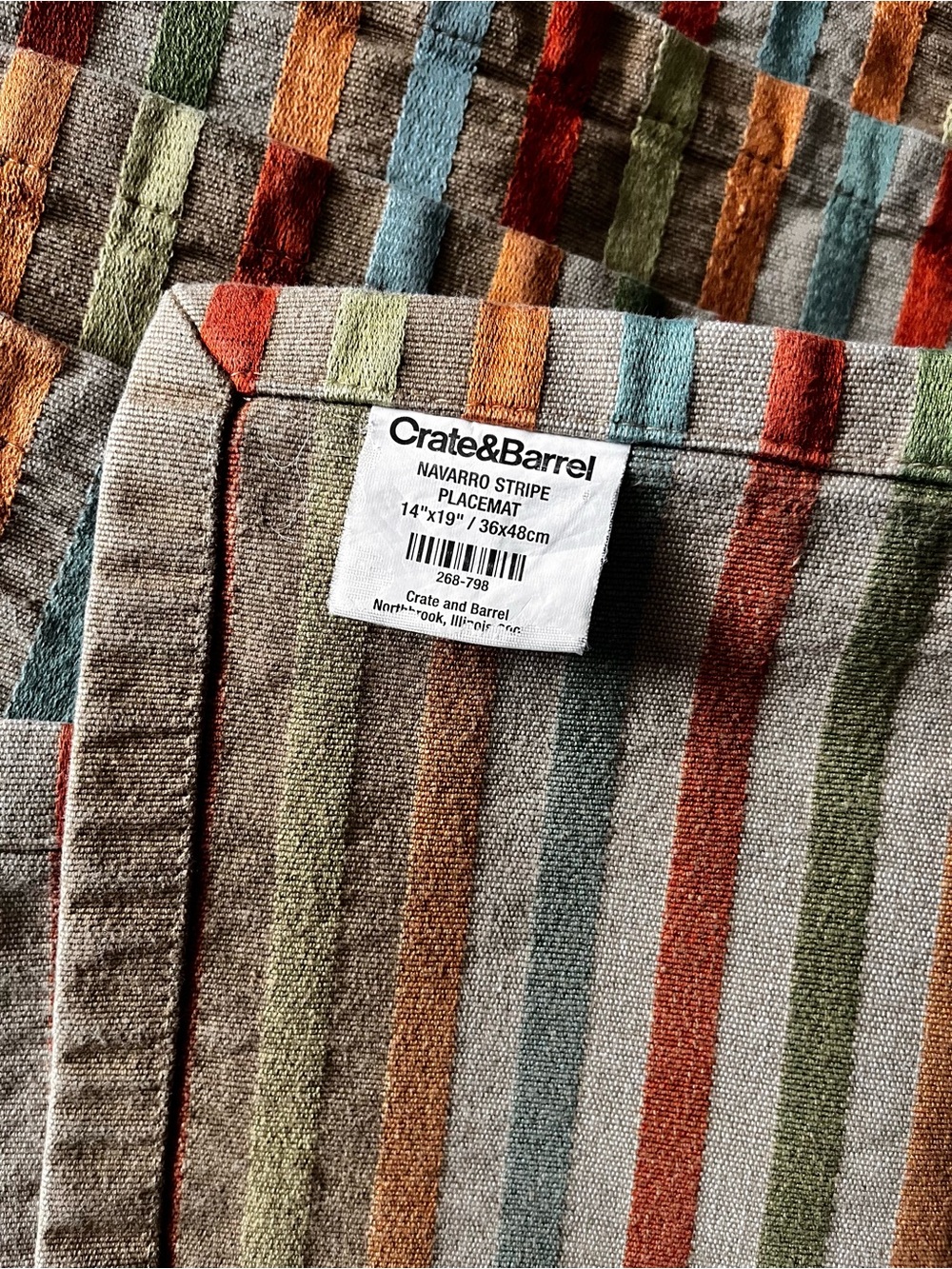 Crate & Barrel place mats